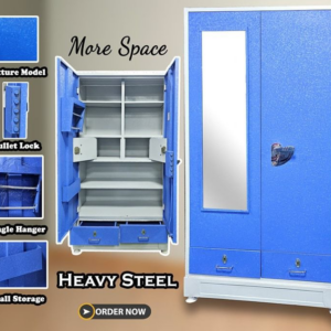 Double door steel bero with Texture paint, and options
