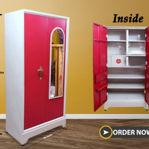 Double door steel bero with front mirror
