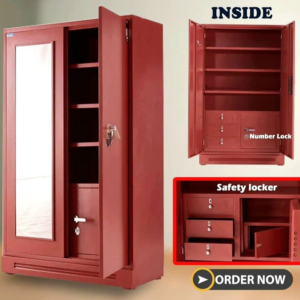 IRON SAFTY LOCKER Double door steel bero standard size