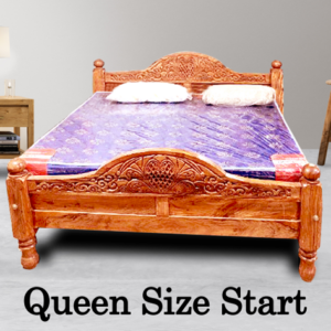 Simple wooden cot Queen size