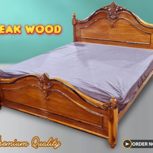 Premium Quality Bombay Teak Wooden Cot Double
