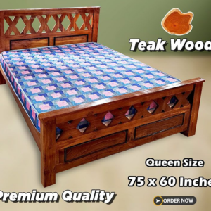 Premium Teak wood Double Cot Queen Size