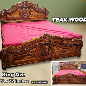 Premium Quality Teak wood Double Cot Kign Size