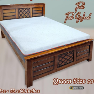 Full Bombay Qulaity Teak wood Double cot Queen size