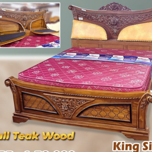Heavy and Luxury Teak Wood Double King Size Cot
