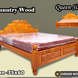 Double cot country wood queen size