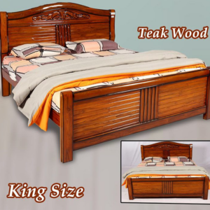 Premium Teak Wooden Double King size Cot