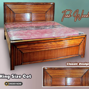 Bombay Teak Wooden Double King size Cot