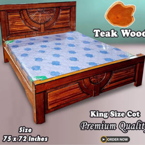 New Bombay Teak wood Double King size Cot