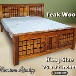Bombay Teak Wooden Double Cot King size